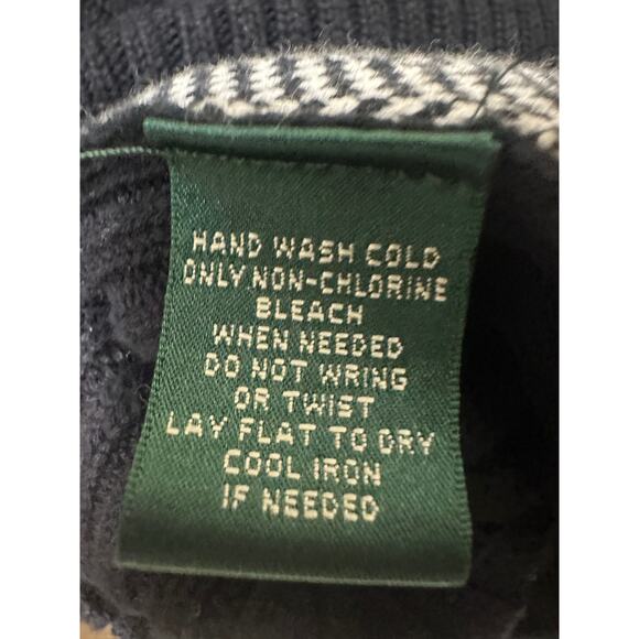 NWOT Lauren Ralph Lauren Black White Herringbone Size Medium Fall Vest Layering - Picture 8 of 11